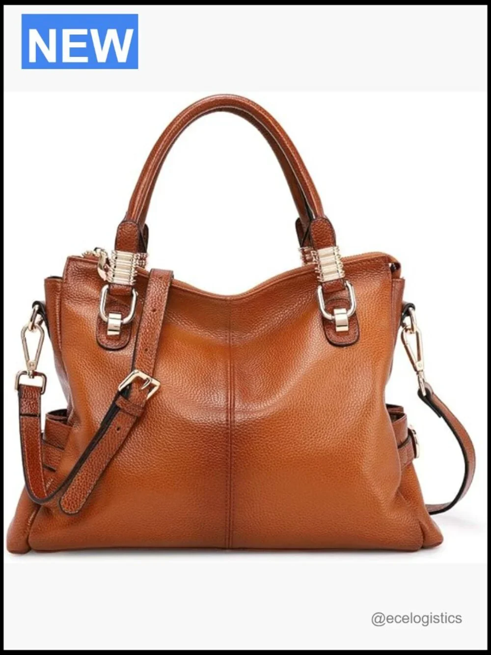Genuine Leather Satchel Tote Shoulder Bag Large Top Handle Crossbody